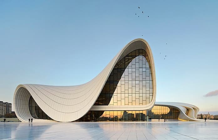 trung tâm văn hoá Heydar Aliyev Centre - Ba cu Azerbaijan